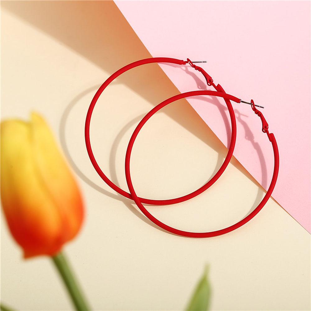 Mxbeauty Anting Hoop Sexy Klasik Diameter 6CM Wanita Lingkaran Besar Perhiasan Pernikahan