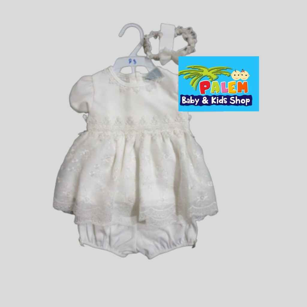 Catell love Dress Putih Baby/Balita Baju Pesta clr03