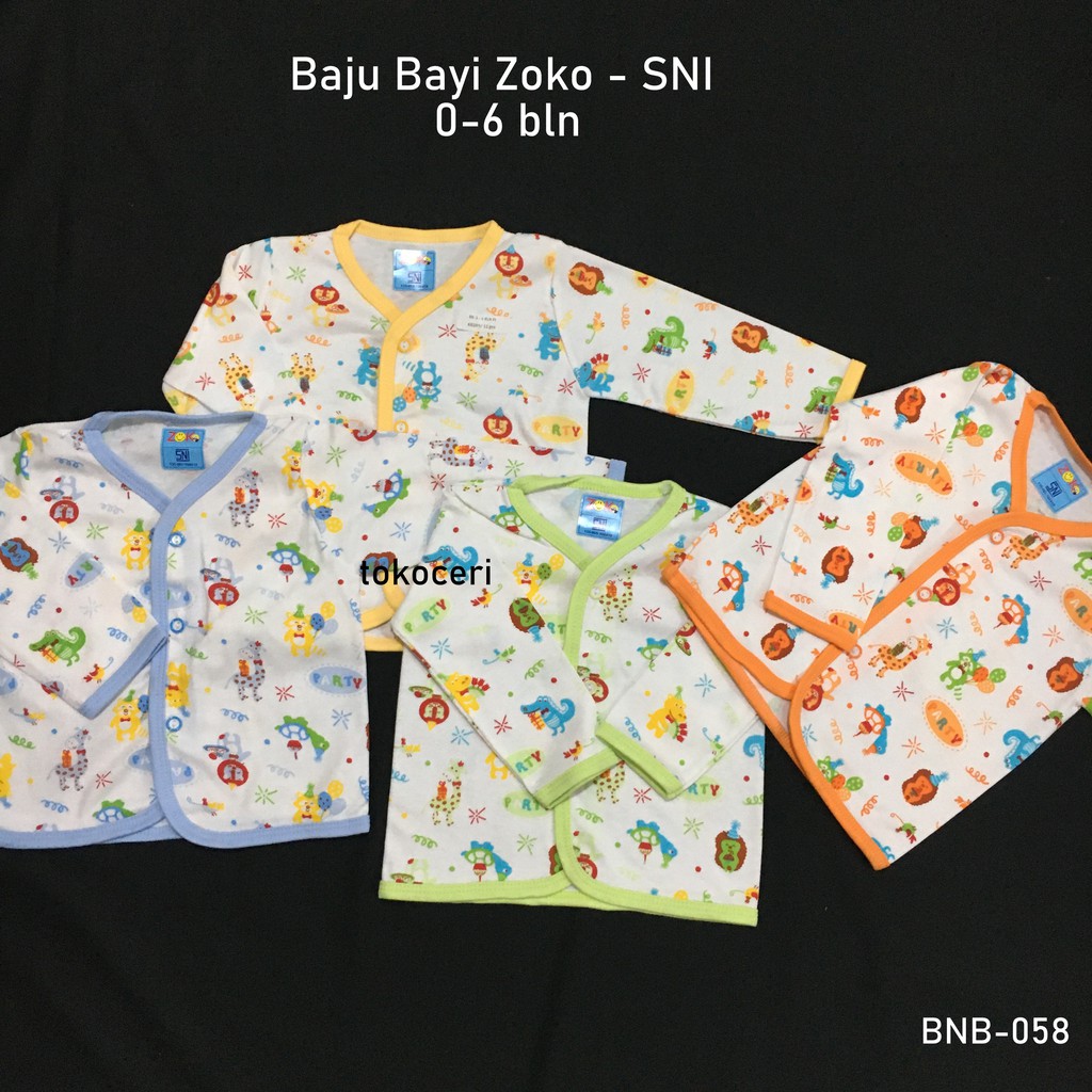 Baju Bayi Zoko Panjang Bis Putih