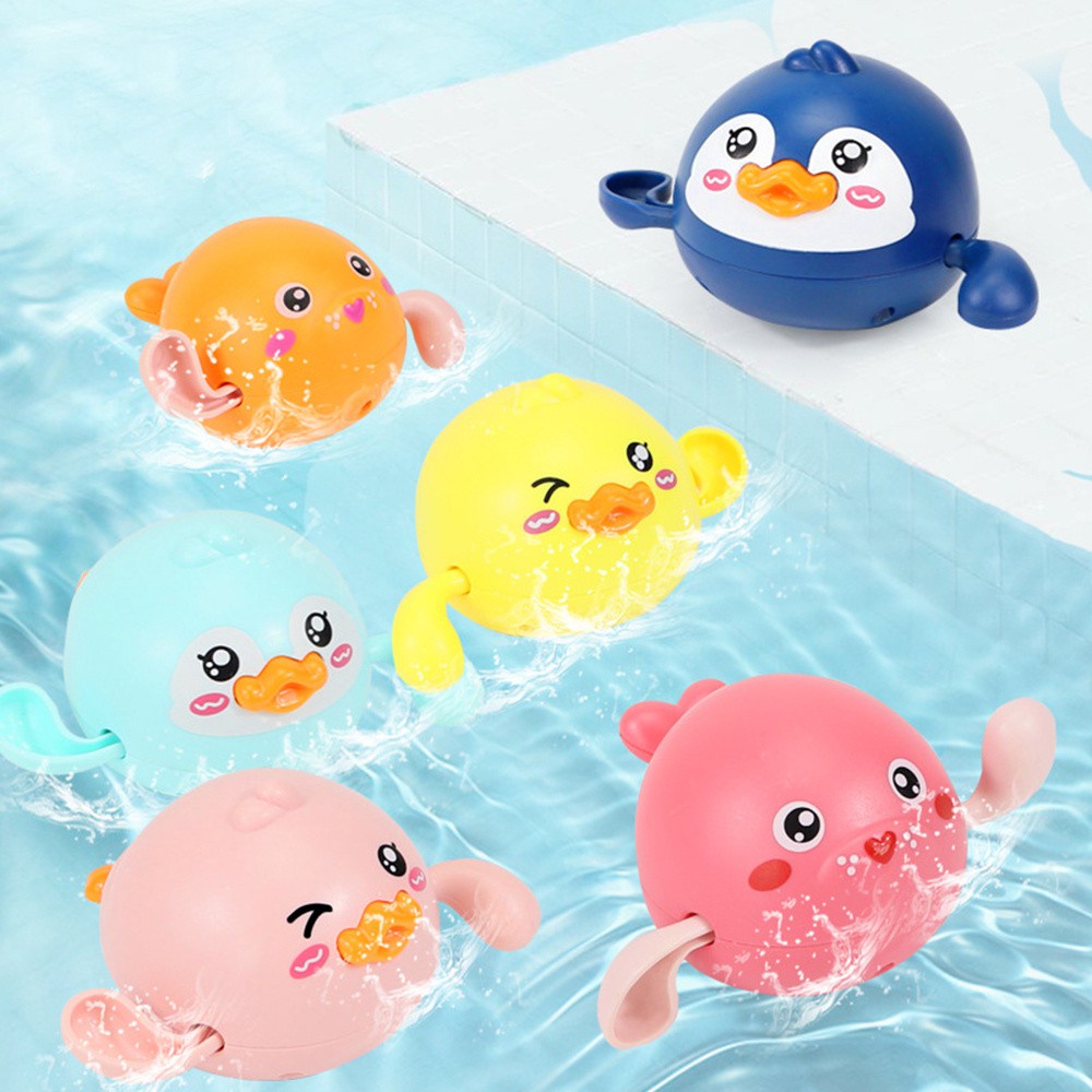 Wonderful Mainan Mandi Bentuk Bebek / Penguin / Singa Laut Model Putar Untuk Bayi / Anak