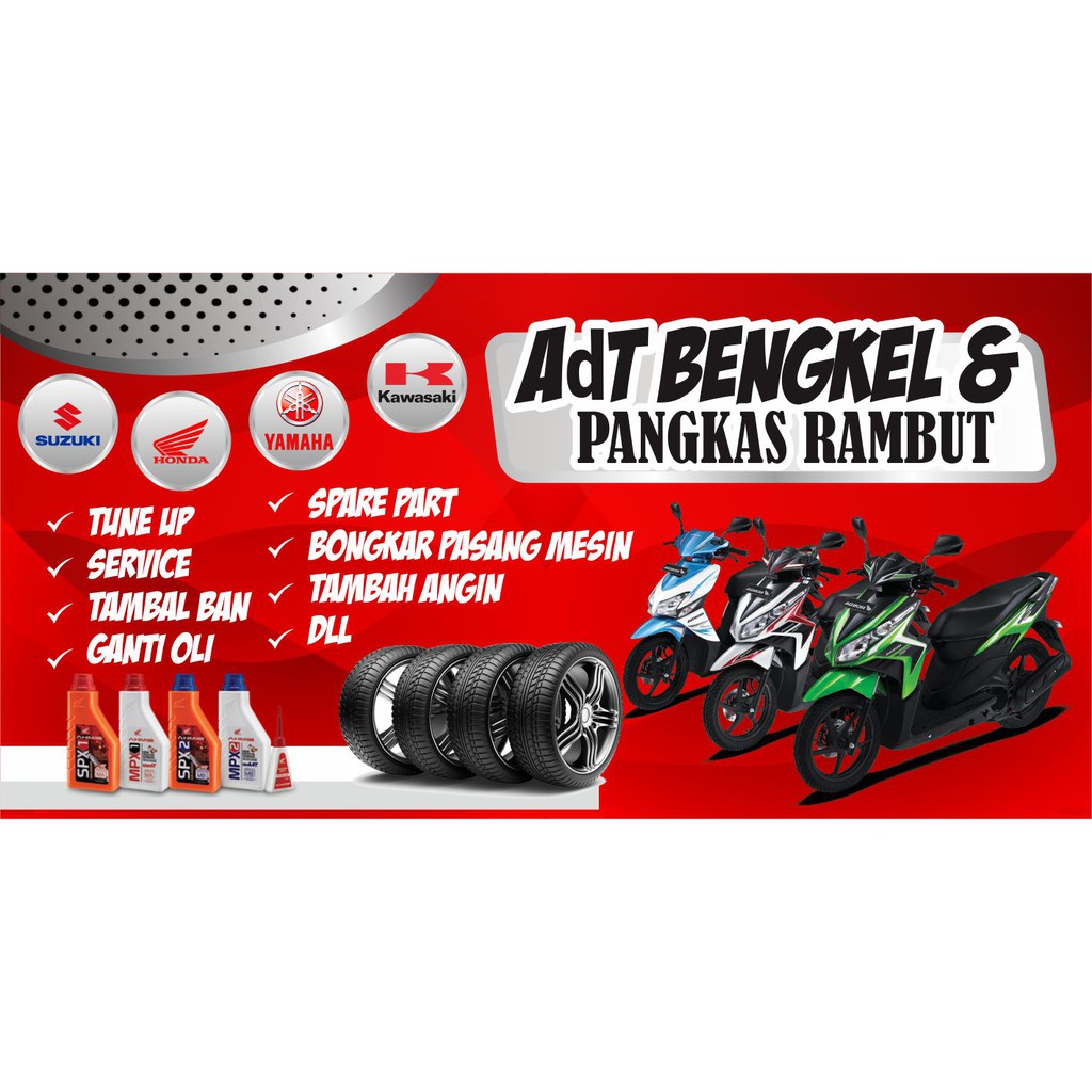 Banner Bengkel Motor Homecare