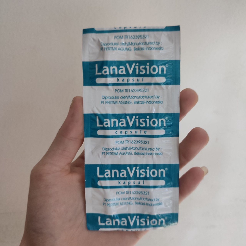 LanaVision Billberry Extract 1 strip isi 6 kapsul 6kapsul