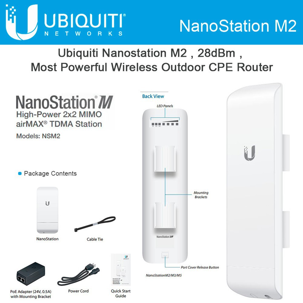 Ubiquiti NSM2 NanoStation M2 2.4GHz