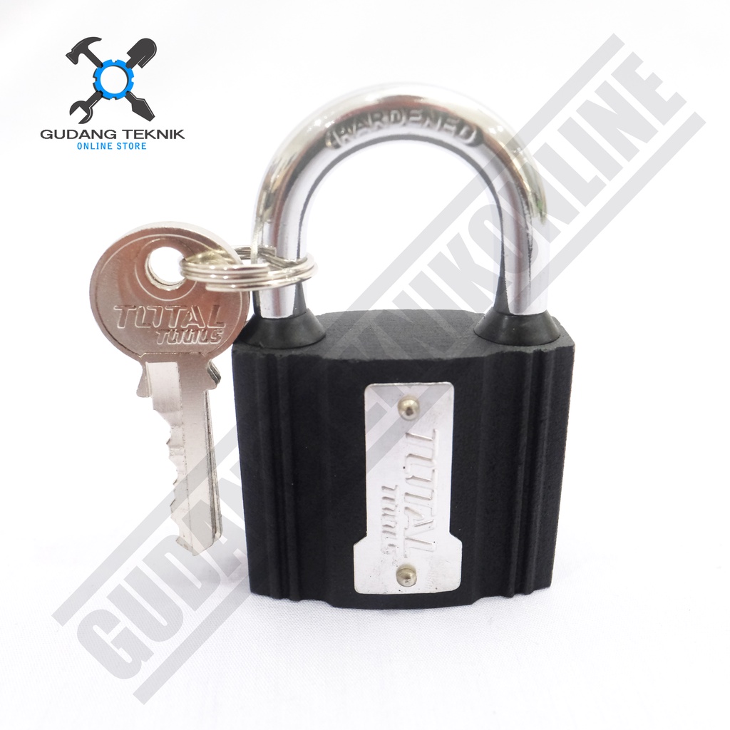 Gembok Besi Hitam 38mm 50mm 63mm TOTAL / Iron Padlock TOTAL