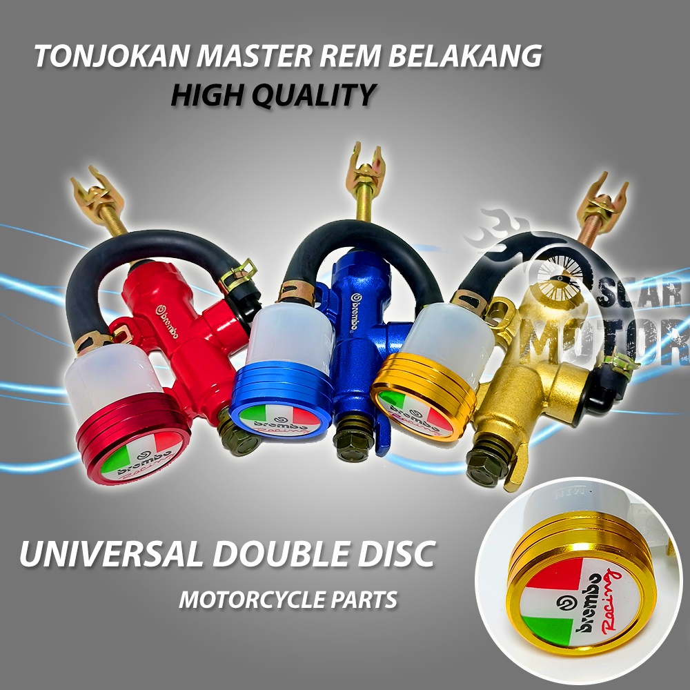 TONJOKAN MASTER REM BELAKANG UNIVERSAL TABUNG VIXIONNEW R15 GSX MXKING motor