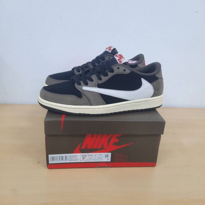 Jordan 1 Retro Low Og Sp Travis Scott-Black/Dark Mocha