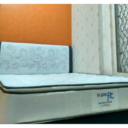 COMFORTA SUPERFIT SILVER SPRINGBED 200X200 FULLSET