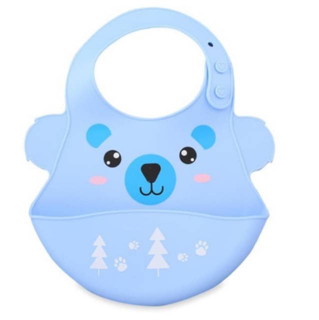 Lusty Bunny Printed Soft Silicone Baby Bib Slaber