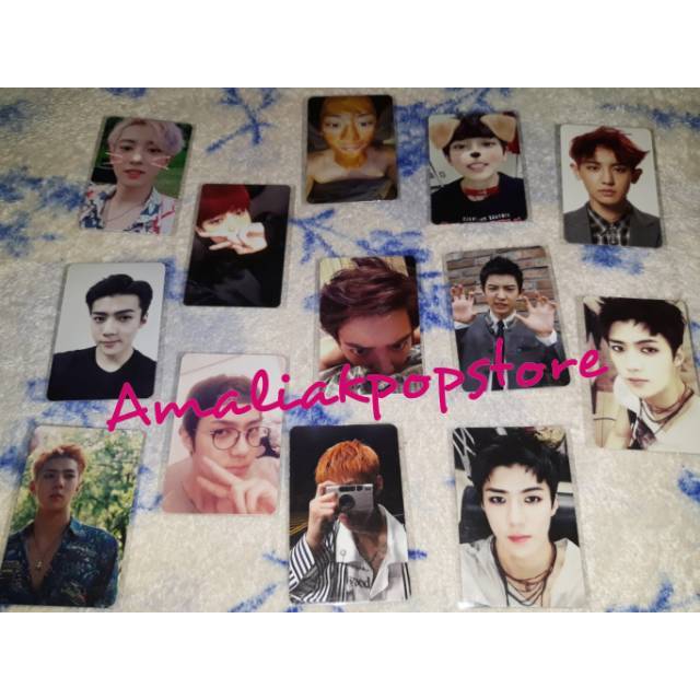 (SUM) EXO - Photocard Chanyeol Sehun Baekhyun Kai EXO SMTOWN Museum Artist Album Photocard