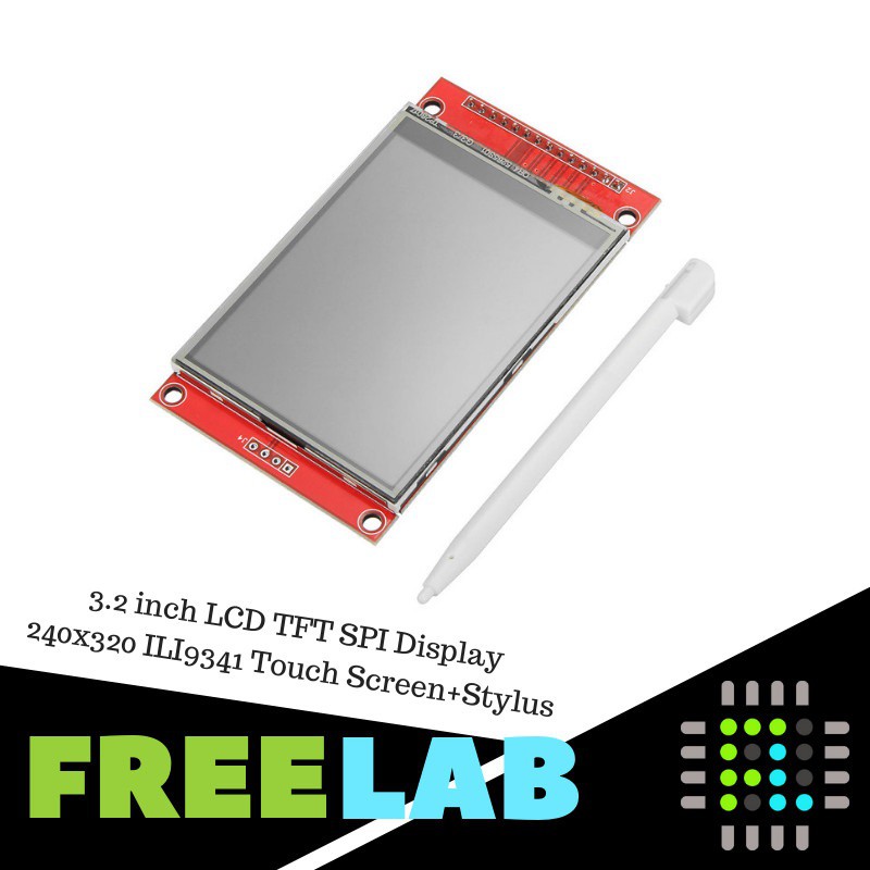 3.2 inch LCD TFT SPI Display Color Modul ILI9341 Touch Screen + Stylus