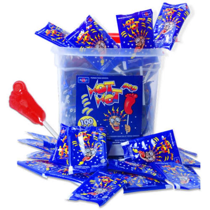 

Permen satuan 1biji Lolli Hot Hot pop bentuk kaki