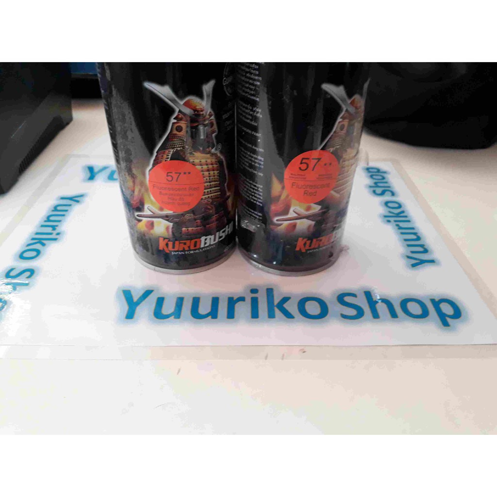 Pilok Samurai Cat samurai paint fluorescent red 57 pylok pilox cat semprot merah stabilo.