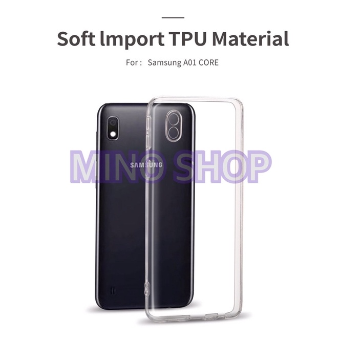 SOFTCASE TRANSPARAN SAMSUNG A01 CORE A013 A013F PREMIUM CLEAR SOFTCASE