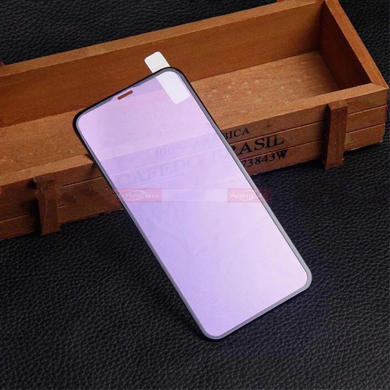 TEMPERED GLASS ANTI MINYAK BLUE MATTE OPPO F9 F9 PRO TG ANTI GORES RADIASI OPO F9 F9PRO FULL LAYAR