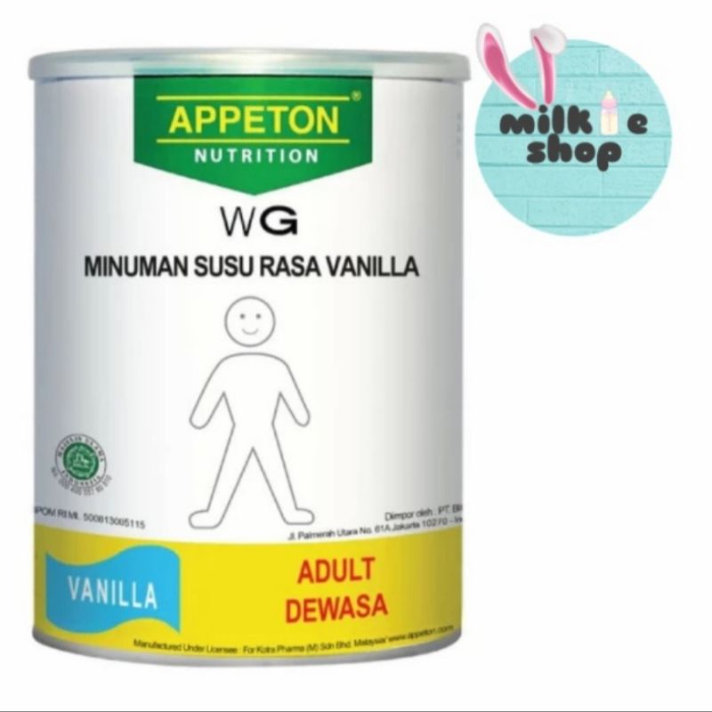 

Appeton weight gain vanila/coklat 900 gram EXP 2025