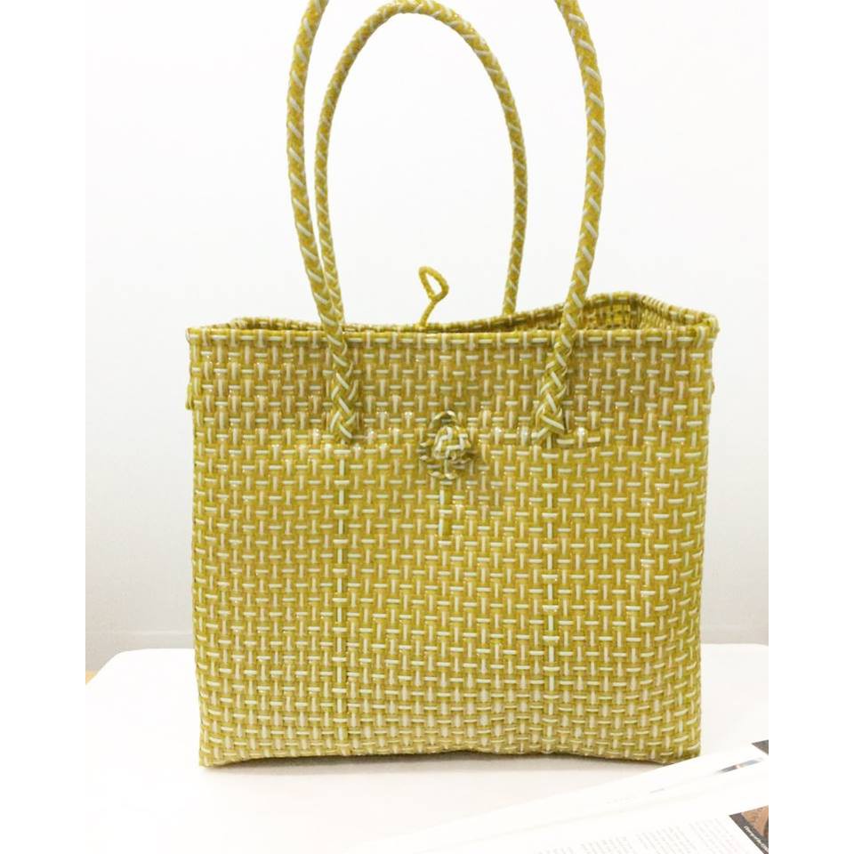 tas anyaman bahan plastik ready stock