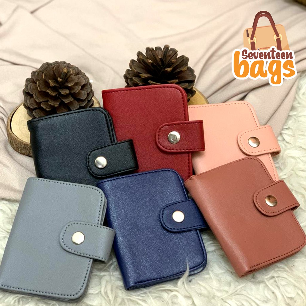 CARDHOLDER / DOMPET KARTU l POLOS KANCING MIKA - SEVENTEENBAGS SVN1728