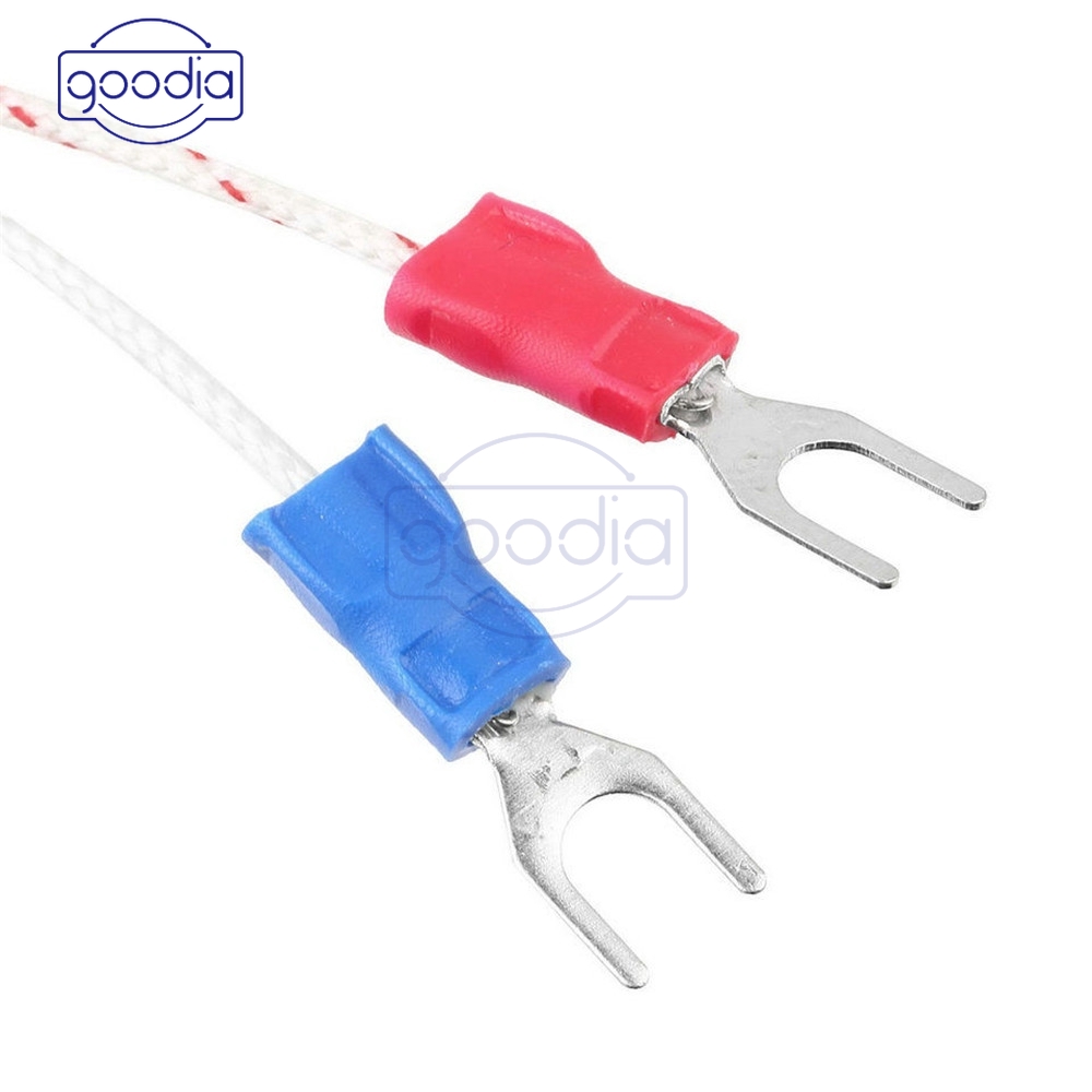 Spade K-Type - 100° C Ke 1250 Derajat Panjang 1m Dengan Sensor Suhu Thermocouple