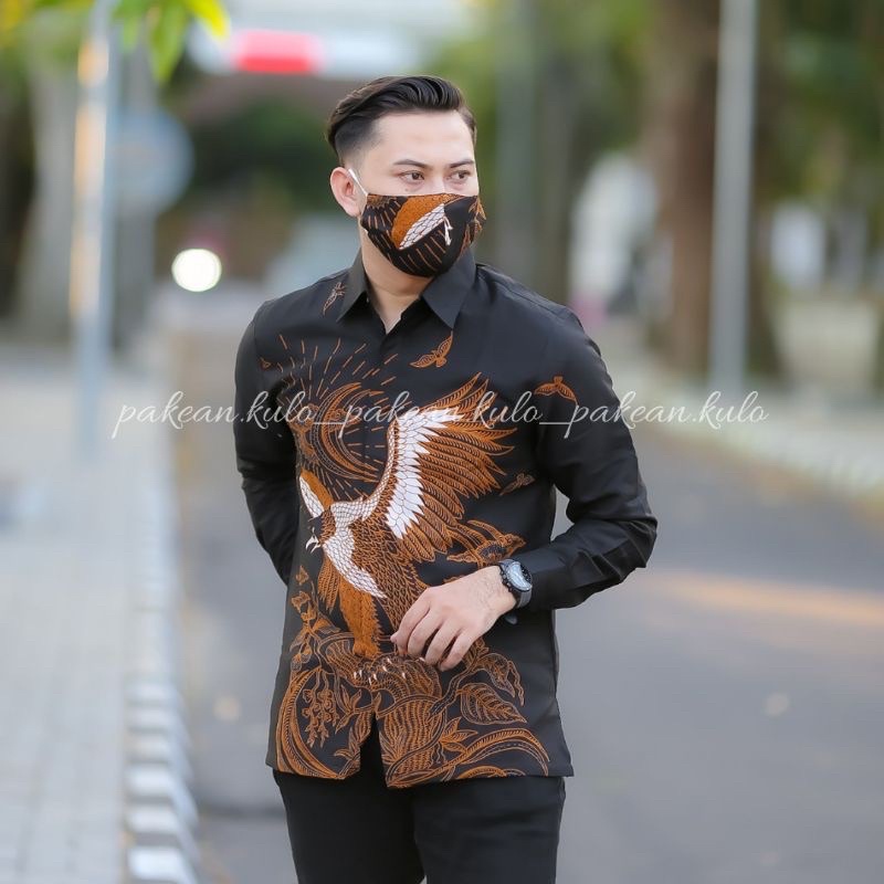 BATIK PRIA CAKRA LENGAN PANJANG FULL FURING KATUN SRAGENAN