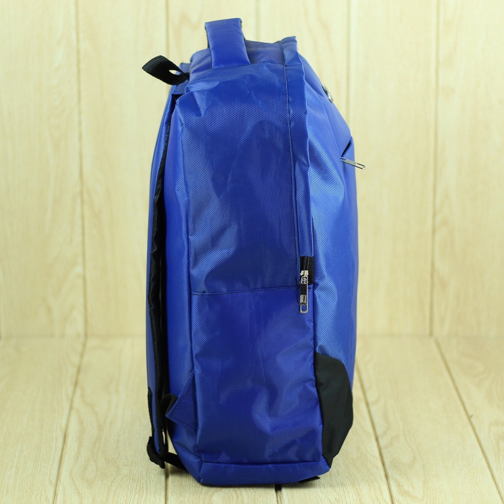 Tas Punggung Elite Polo Biru Ransel Laptop Bahan Tebal Berkualitas Back Pack Kuliah Kerja Seminar