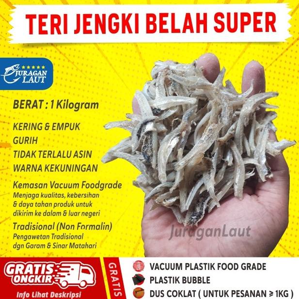 

Big Sale Ikan Teri Jengki Belah Kering Asin Super Enak Gurih 1kg Big Sale