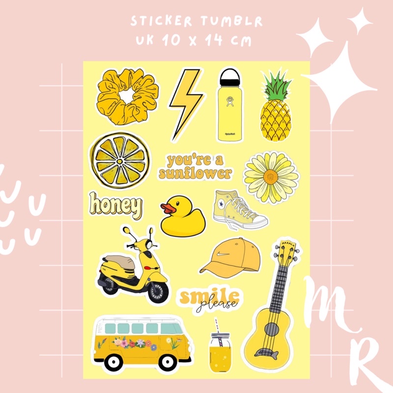 NEW KATALOG ! STICKER TUMBLR AESTHETIC/ STIKER JURNAL/ STIKER CASE HP/ STIKER LAPTOP