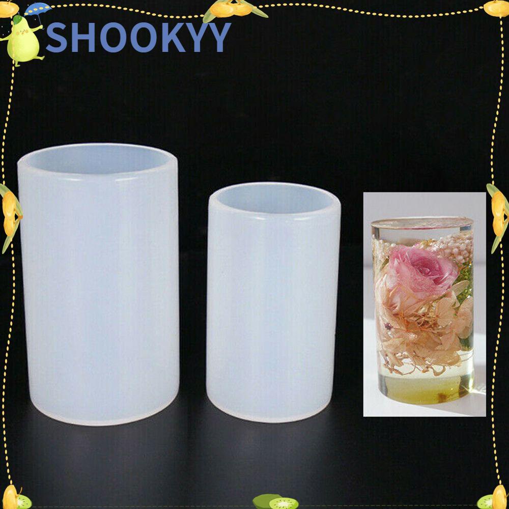 CHOOKEY DIY Craft Silicone Moulds Handmade Casting Cylinder Resin Mold Epoxy Candle Mould Jewelry Making Molds Clay Tool Crystal Glue