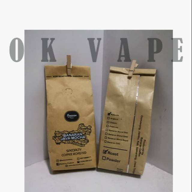 

Kopi Banaran Robusta Moka Sangrai Biji Bean Roasted 250 gram