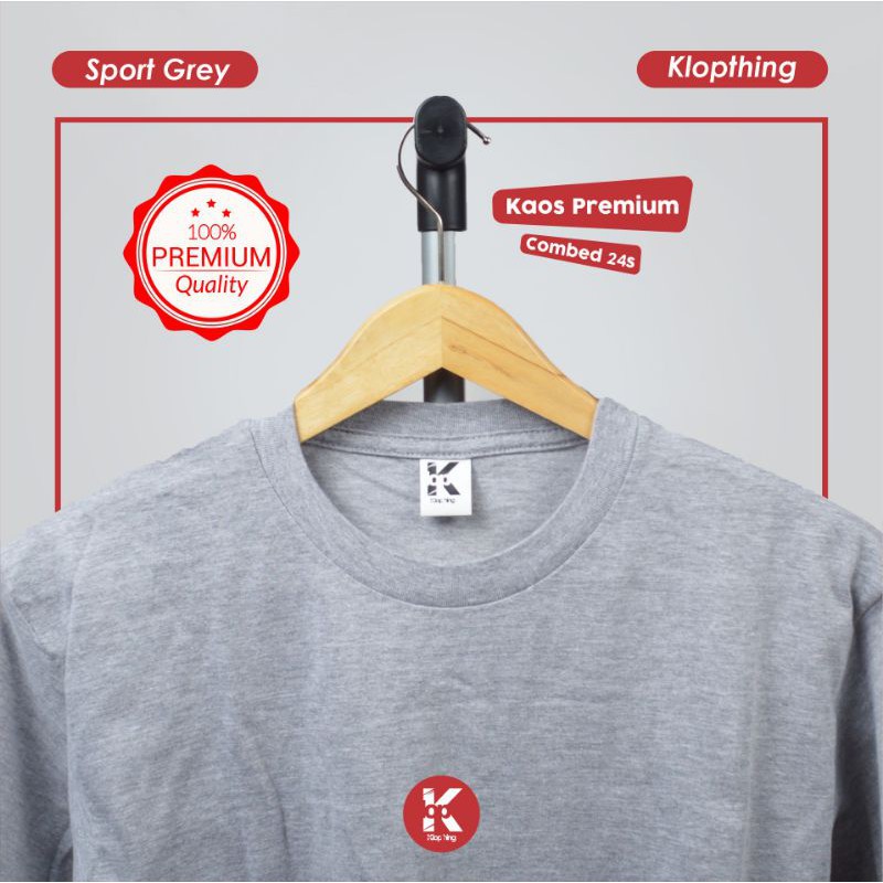 KAOS POLOS PREMIUM 24S SPORT GREY