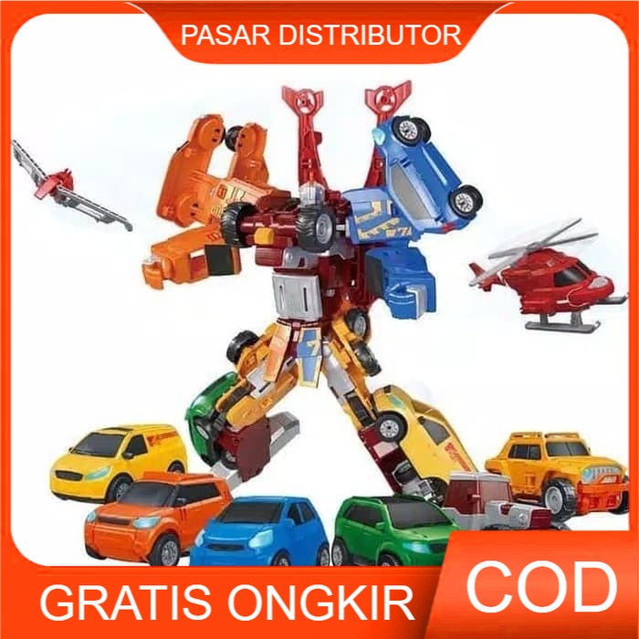 Mainan Anak Robot GIGA 7 Transformer Robot Mini GIGA7 Series Mainan Anak