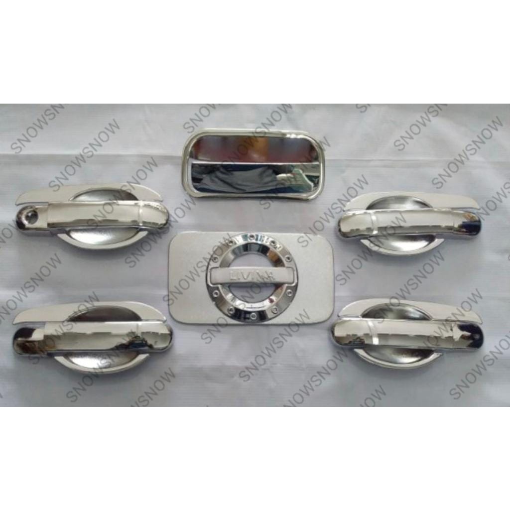 Paket Outer Handle Tank Cover Nissan Grand Livina Chrome