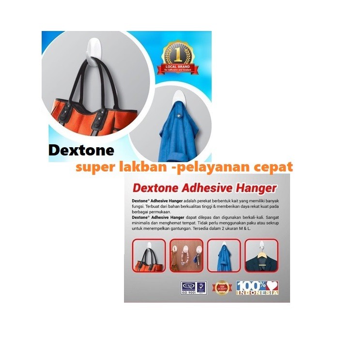 Gantungan Baju Dextone Cantolan Dinding Baju Perekat Kapstok Tempel Adhesives Hanger