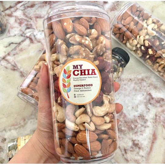 

food Roasted Premium Mix Nuts 420g (cemilan sehat kacang)