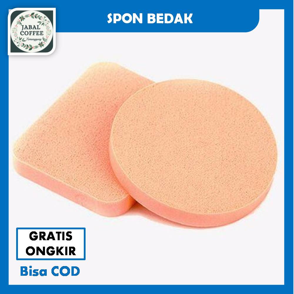 Sponge Bedak Basah / Spon Bedak Make Up / Spon Bedak Bulat Dan Kotak J137