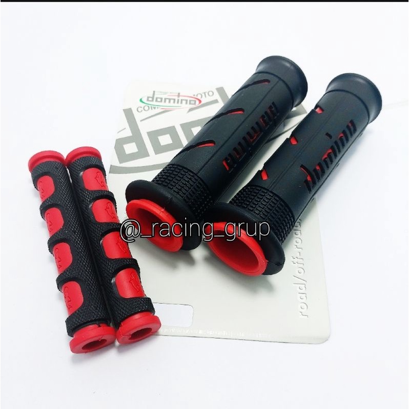 [PAKET HEMAT] Handgrip Motor Domino Cover Karet Gas ANTI SLIP -Model Terbaru FREE Karet Handle Rem