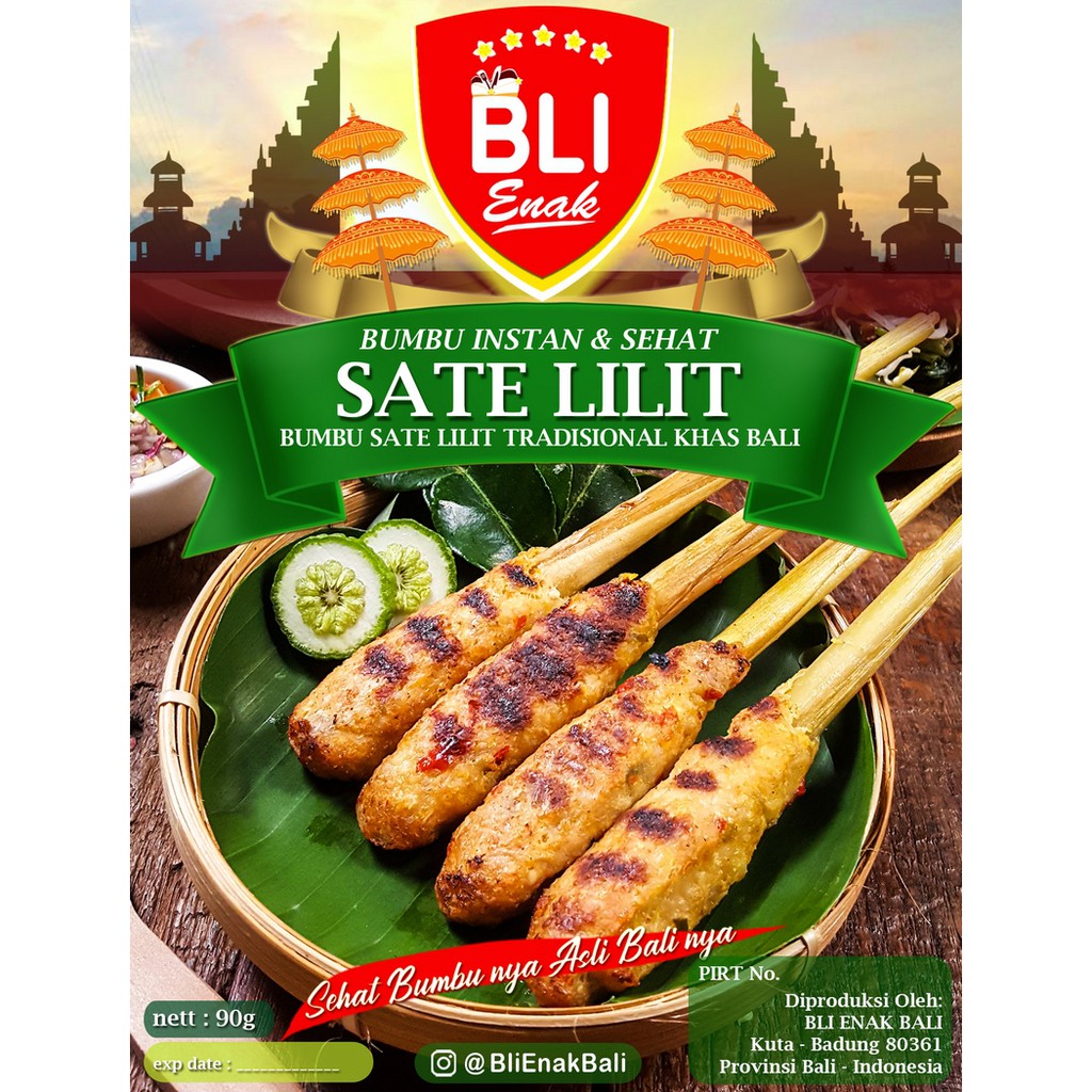 

Bli Enak Bumbu Sate Lilit Khas Bali 90 Gram