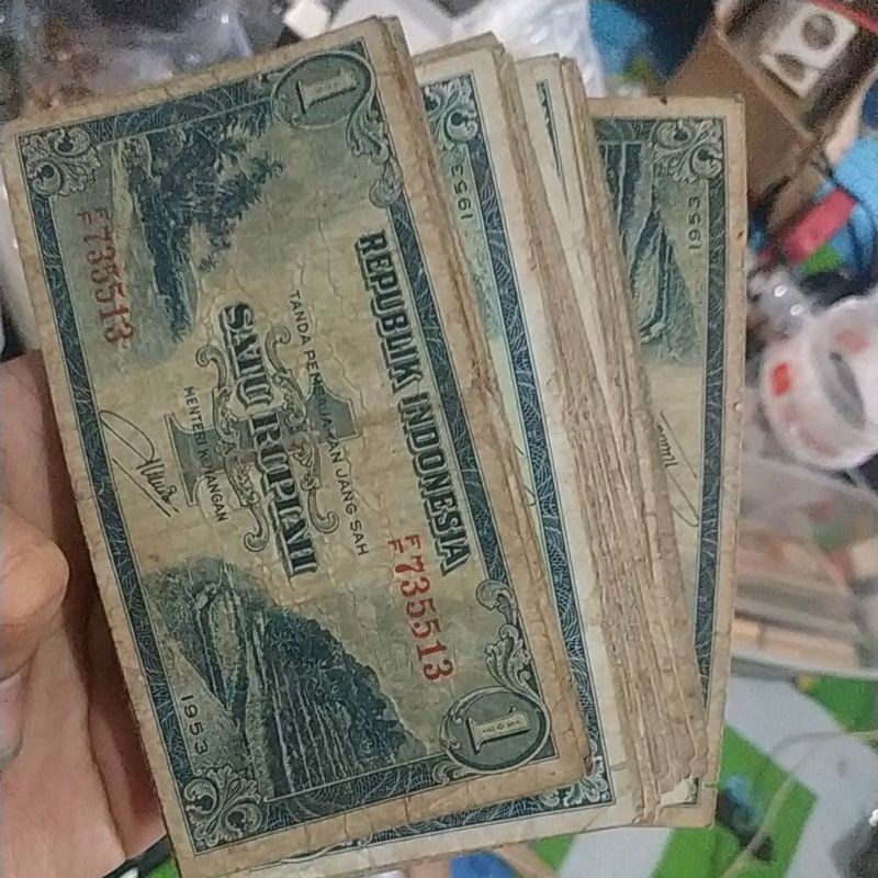 Paket uang kuno 1 rupiah sudirman 1 rupiah sandang pangan 1 rupiah pemandangan 1 rupiah suku bangsa untuk bahan mahar nikah 23 rupiah 2023 rupiah