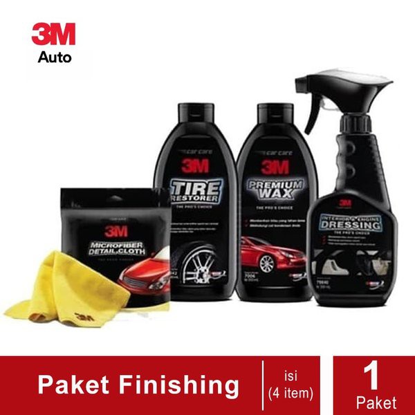 

Diskon Murah 3M Paket Finishing (3M Micrifiber Detail Cloth, 3M Tire Restorer, 3M Premium Wax, 3M