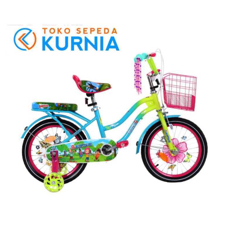 sepeda anak perempuan 16 inch genio aisyah