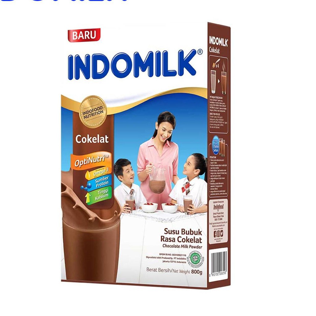 

[KODE 519] Indomilk Coklat Susu Bubuk Box 800 gr x 2 TERBARU!!!
