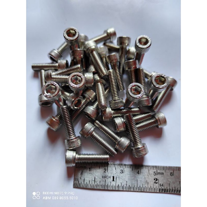 Baut L Stainles M10 x 20 atau Baut 14 Panjang 2cm