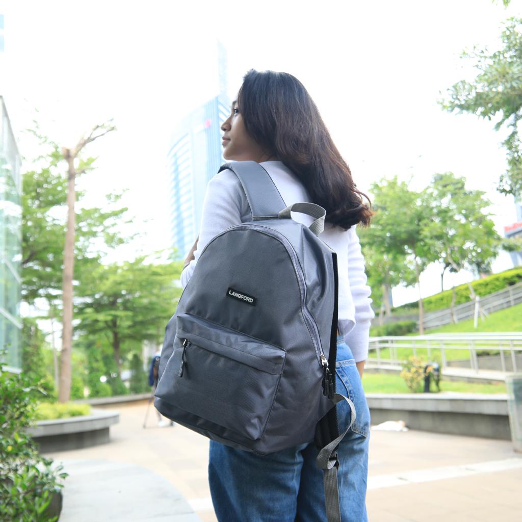 Tas Ransel Backpack Korea Ransel Sekolah SWAG Trend 2022 Pria Wanita Anak Nylon Nilon Daily Pack Daypack Backpack Punggung Kekinian Sekolah Kampus Kuliah Santai Tren Kekinian