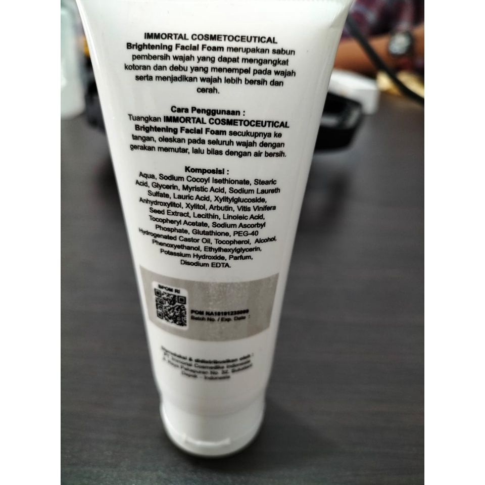 IMMORTAL COSMETOCEUTICAL BRIGHTENING FACIAL FOAM