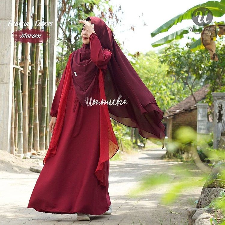 Gamis Hawwa/gamis syari/baju muslimah real pict by Ummicha