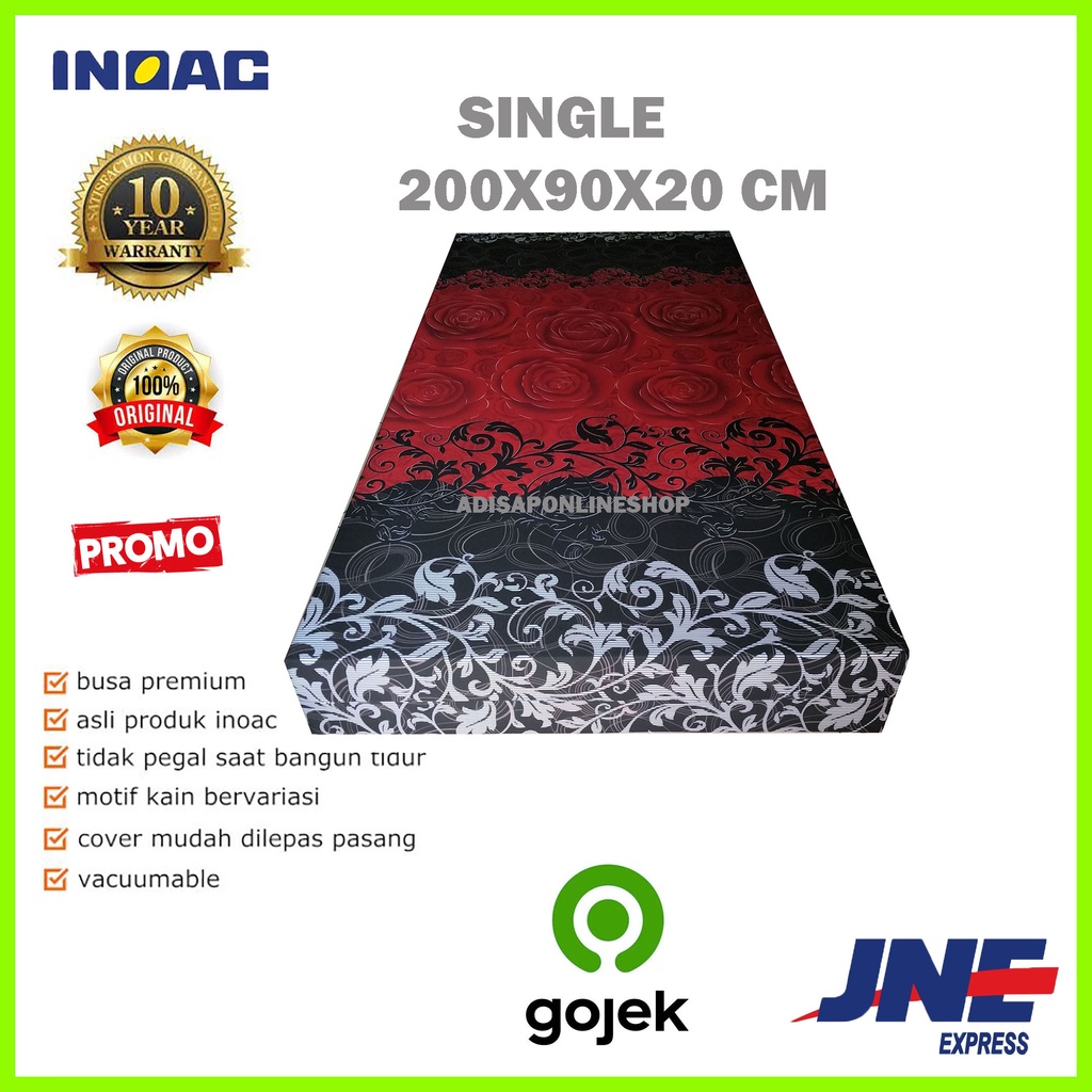 Jual Kasur Busa Inoac Single Ukuran 200x90x20 Cm Shopee Indonesia