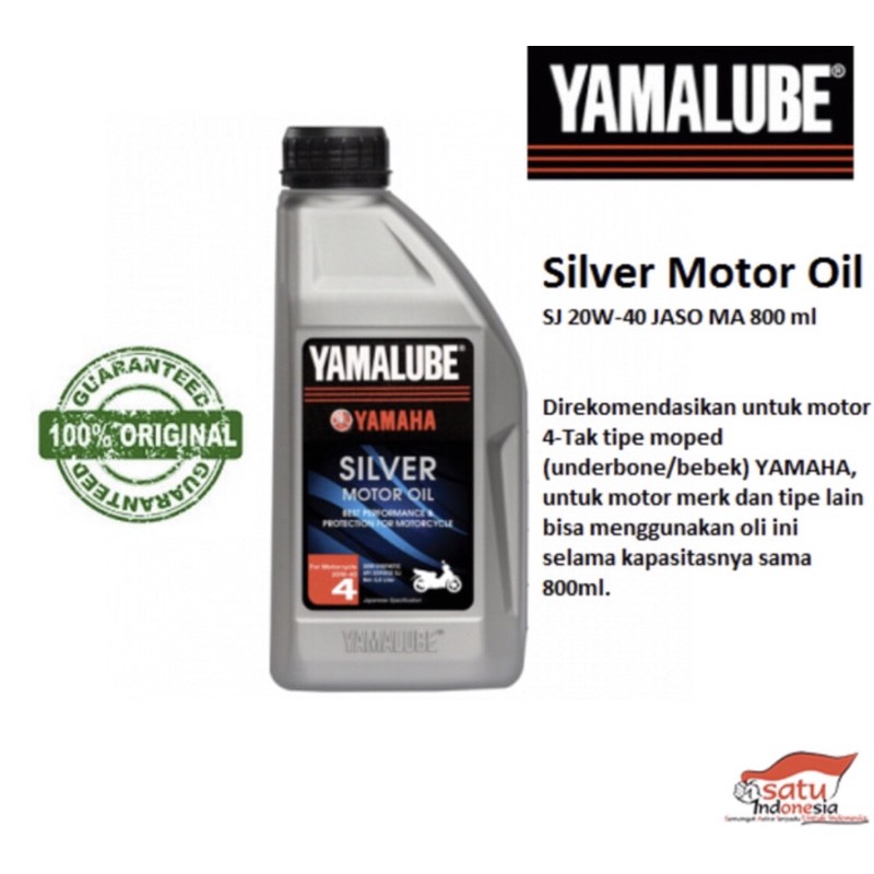 OLI MESIN MOTOR YAMALUBE SILVER 800 ML PNP VEGA / JUPITER / ZR / VEGA NEW ORIGINAL