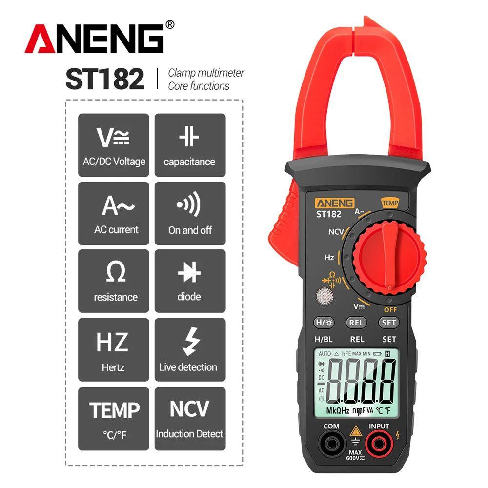 Solighter Digital Clamp Meter Ammeter Multifungsi NCV Ohm Test Tester Arus Listrik