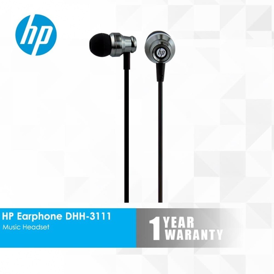 Earphone HP DHH-3111 Mobile- HP Earphone DHH 3111 Mobile Music Headset - GREY