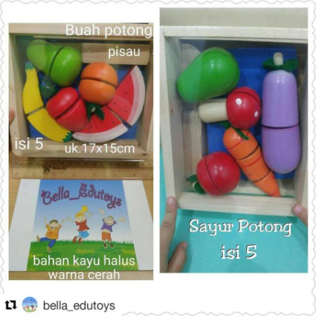Buah/Sayur Potong Kayu (Plh Salah 1)