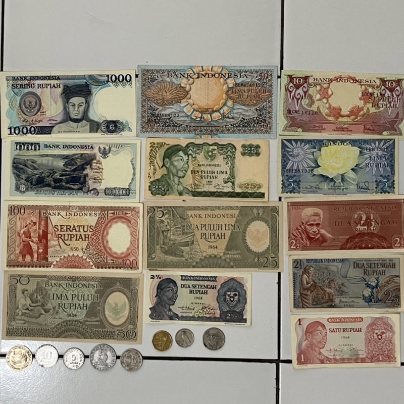 UANG LAMA INDONESIA UANG MAHAR UANG KERTAS LAMA